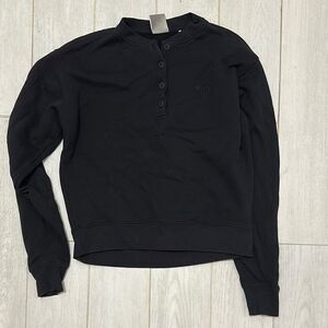 Kith black Buttondown crewneck XS